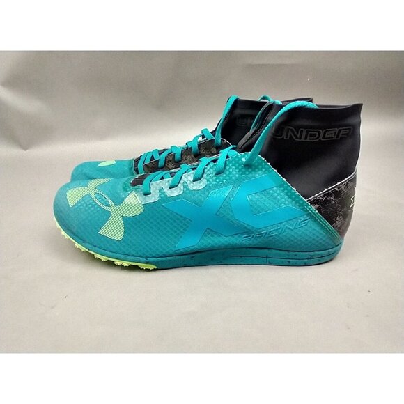 Under Armour Bandit XC Spikes Track Shoes Blue Black Mens 11.5 Sneakers Racing - Picture 3 of 16